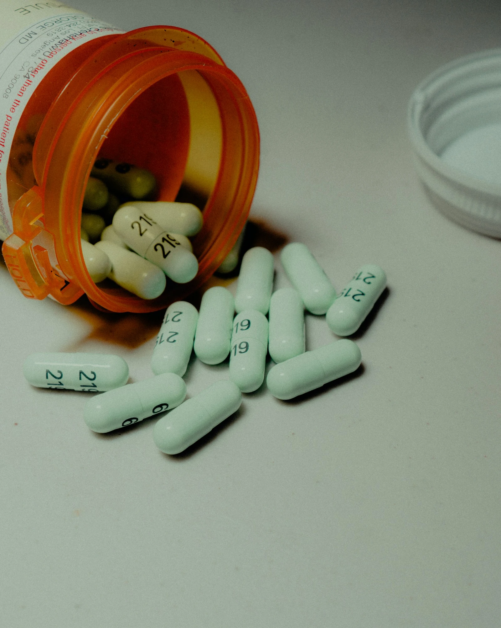 Pill bottle spilling out promethazine