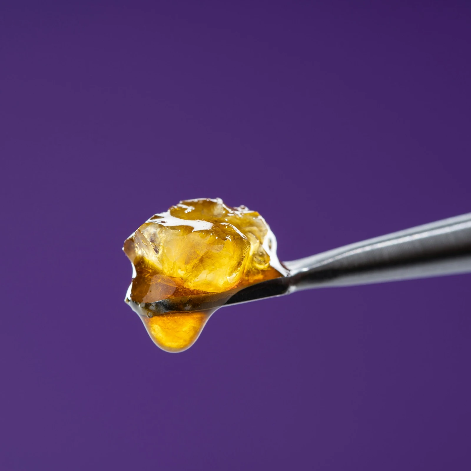 Cannabis dab on the end of a metal tool