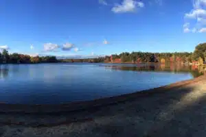 unnamed (1) Heart Pond at Great Brook Farm State Park near Chelmsford, Massachusetts on a clear day